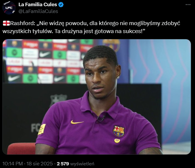 Marcus Rashford nt. POTENCJAŁU Barcy na ten sezon!